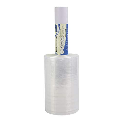 6'' Clear Stretch Wrap Roll 1000' for Moving & Shipping - Jack&Sunny