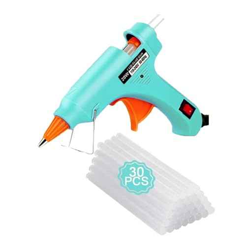Hot Glue Gun Kit Mini: Mini Hot Glue Guns Kit with 30 Sticks Melt Glue Gun Craft for School DIY Arts Home Quick Repairs Multi-application