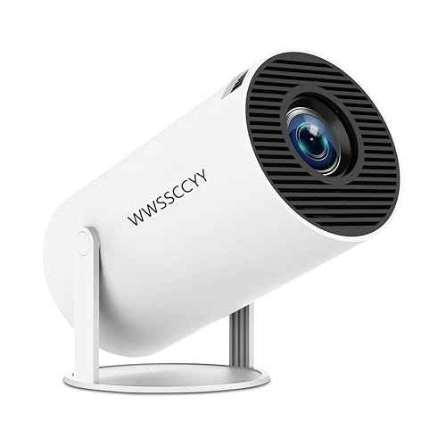 Mini Projector, 4K Decoding, 1080P Resolution, Compatible with Smartphones, Laptops, Tablets and Home Theater Devices, Equipped with Bluetooth 5.0 and Wi-Fi 6, Runs on Android 11.0 System
