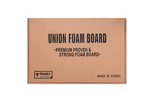Union Premium Black Foam Board 24x36in 10-Pack - Matte Finish, High Density for Presentations & Crafts