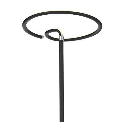 Floor Lamp LED Modern Torchiere 3 Color Temperatures Super Bright Floor Lamps Tall Stand Pole Light Soft Touch Control Child Pet Safe Living Room Bedroom Office Black