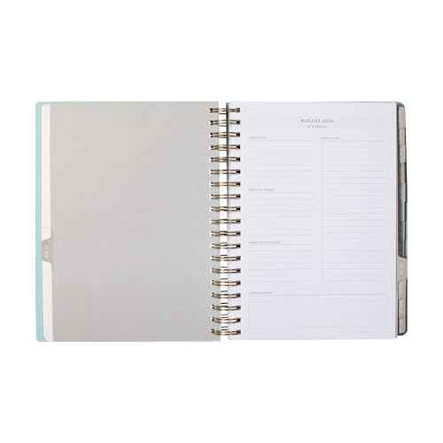 Fringe Studio 2026 Spiral Weekly Planner, Aug 2025 - Dec 2026, 17 Month, Paperback Cover, "EUCALYPTUS MIX ", 8"w x 10"h, 240 Pages (844PA031)