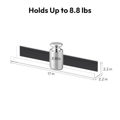 Carmanon Clear 2-Tier Magnetic Acrylic Book Shelf for Whiteboard - Reusable