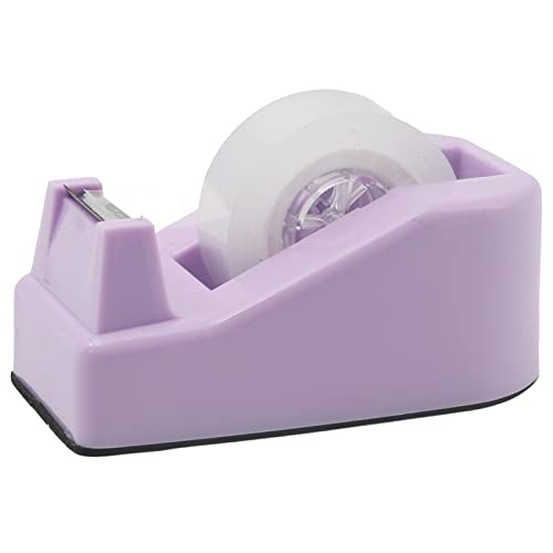 ROSEUP Purple Heavy Duty Desktop Tape Dispenser with Non-Skid Base
