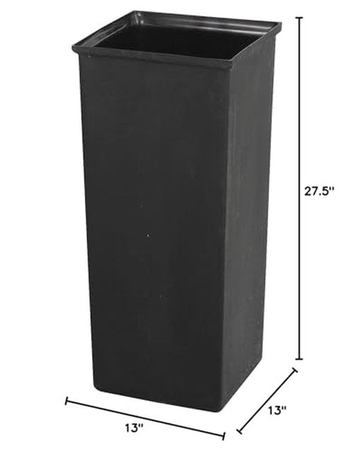 Safco Trash Can Liner for 21 Gallon Garbage Cans, Plastic Insert Easy to Remove and Clean, Black
