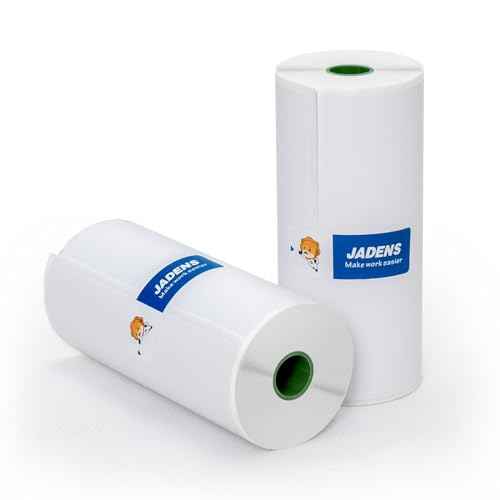 JADENS 2 Rolls Thermal Label Paper, 4¡¿6'' Compatible with C10