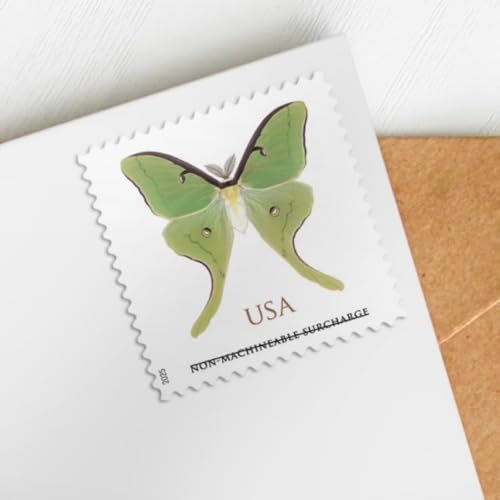 United States Postal Service Luna Moth Non-Machineable Surcharge Postage Stamps - 20 Sheets