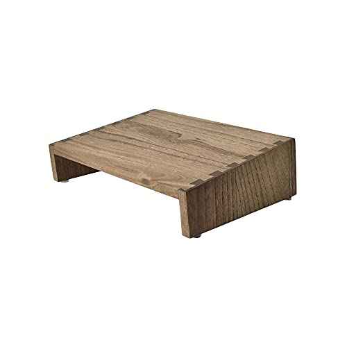Kirigen Wood Under-Desk Foot Rest with Hight Adjustment -Portable Ergonomic Footrest Support Improves Posture and Circulation - Desk Foot Stool Elevate Foot Leg Wooden Dark Brown,TT-DBR