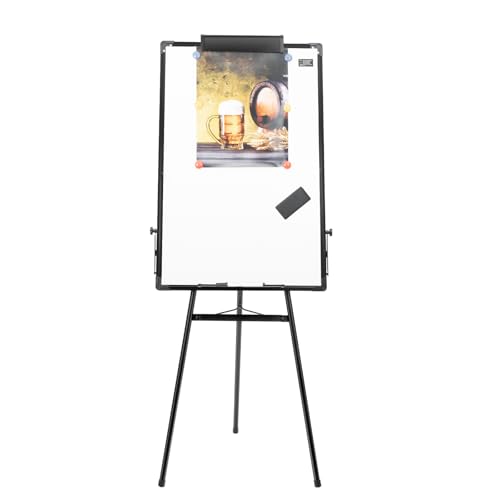 Bacocoo Tripod Magnetic Whiteboard Easel Stand, 36x24 Inches Portable Dry Erase Board with Adjustable Height, Folding Design, Includes Magnets, Pen & Eraser for Office, Classroom, Home, Kids.