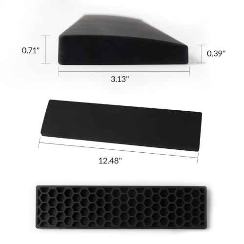 Keychron 12.48" Silicone Wrist Rest for 75% Compact Mechanical Keyboards, Ergonomic Palm Support with Full Honeycomb Non-Slip Base, Compatible with K2/K2 Pro/K2 Max/K2 HE/K6/K6 Pro/K6 HE