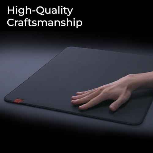 BenQ Zowie G-TR Large Esports Gaming Mouse Pad, Humidity Resistance Cloth, Consistent and Controlling Glide, Softer Uniform high-Density Rubber Base, Stitched Edges, Anti-Slip Base