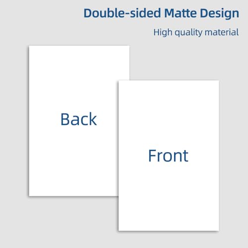 100 Pack 4x6 White Cardstock Paper, 92lb/250GSM Heavyweight Blank Card, Thick Index Card for Printer, Postcards, Wedding Invitation, Thankyou Cards