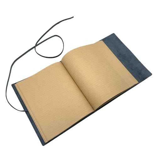 Large Notebook Journal - Genuine Leather Journals for Writing A4 Size Diary 8x10 Inch, Notepad For Women and Man, Gifts,Work,Travel Dark Blue
