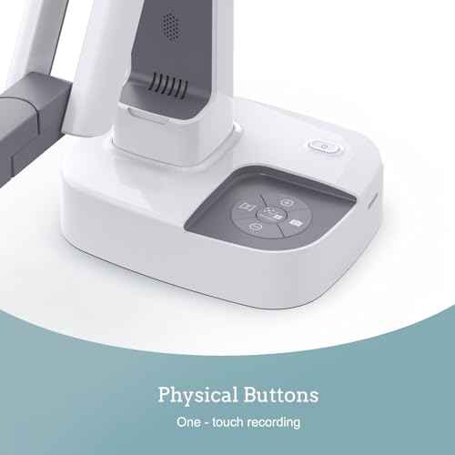 JOYUSING V513 HDMI/USB 13MP Dual Mode Document Camera for Teacher, Auto Focus, LED Light for Real-time Projection, Video Recording, Distance Learning, Works with and Without a Compute