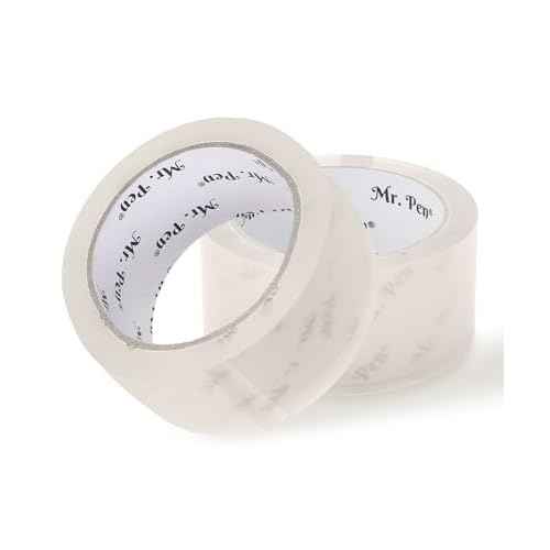 Mr. Pen- Packing Tape, 2Pack, 2in Wide, 60 Yards, 1.9mil, No Smell, Shipping Tape, Packaging Tape Rolls, Clear Box Tape, Mailing/Moving Tape, Packing Tape Refill