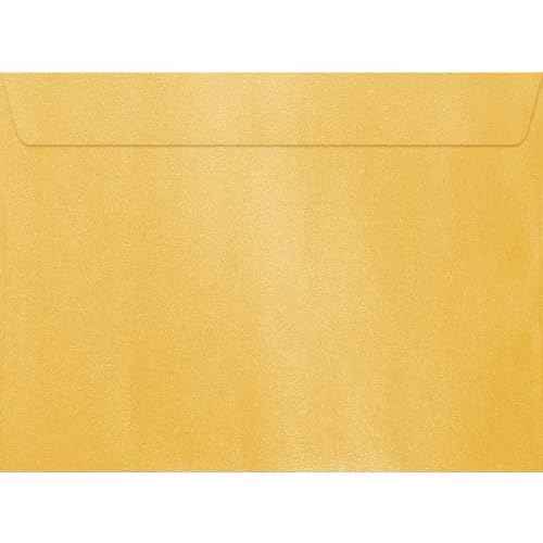 LUXPaper 9 x 12 Booklet Envelopes | Gold Metallic | 80lb. Text | 50 Qty