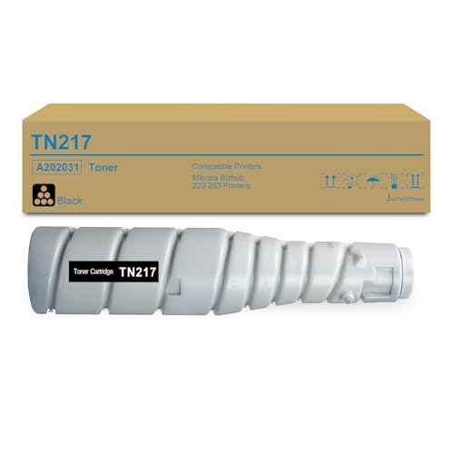 TN217 Toner Cartridge Replacement for Konica Minolta TN217 A202031 Toner for Minolta Bizhub 223 283 Printer (1-Pack, Black)