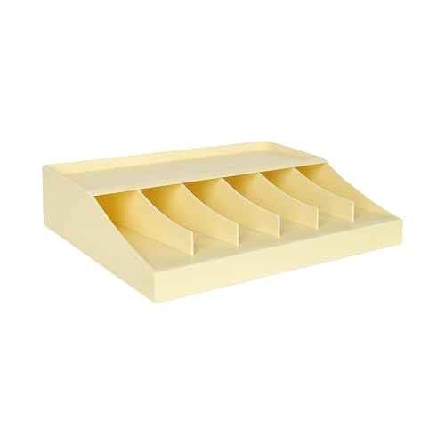 BankSupplies Bill Strap Rack Champagne Money Band Organizer Durable 6-Compartment Holder for Casinos, Banks, and Retailers