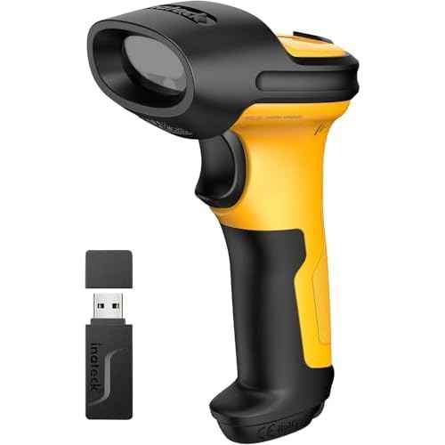Inateck AI Barcode Scanner, Bluetooth Scanner Wireless, 2600mAh Battery, 1 Charge for 180 Days, Barcode Reader Support Fast AI Setup, P6 AI