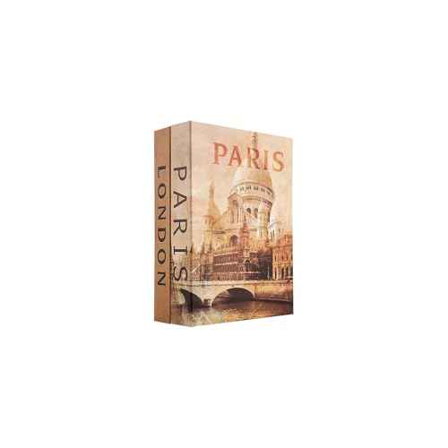 Barska Portable Diversion Dual Book Safe Concealed Lock Box for Secure and Discreet Hidden Storage of Valuables and Personal Items