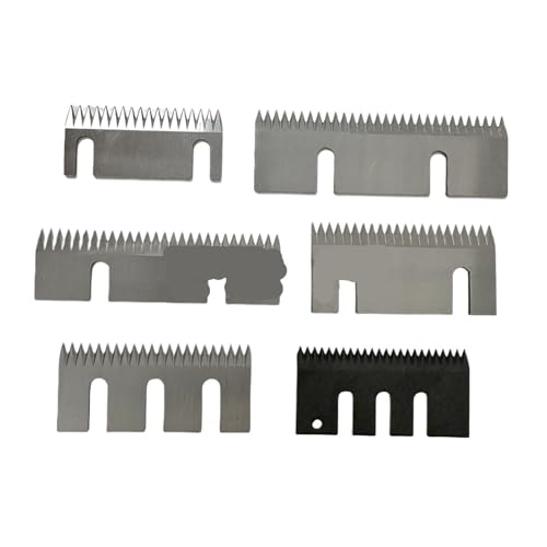 CUBATR 65x30x1.5mm Serrated Carton Sealer Blades for Semi-Auto Packaging Machines, Pack of 10