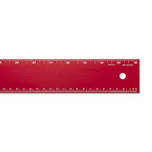 Alumicolor 2174-4 36-inch Professional Aluminum T-Square for Art Framing & Drafting, Red