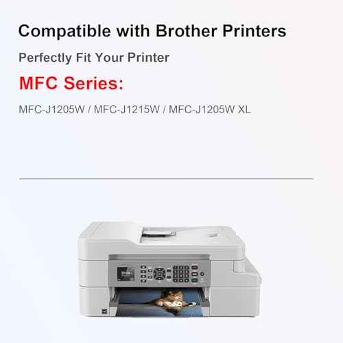 LC404 Ink Cartridges Compatible Replacement for Brother LC404 BK/C/M/Y High Yield Work for Brother MFC-J1205W MFC-J1215W MFC-J1205W XL Printer (4-Pack,1BK1C1M1Y)
