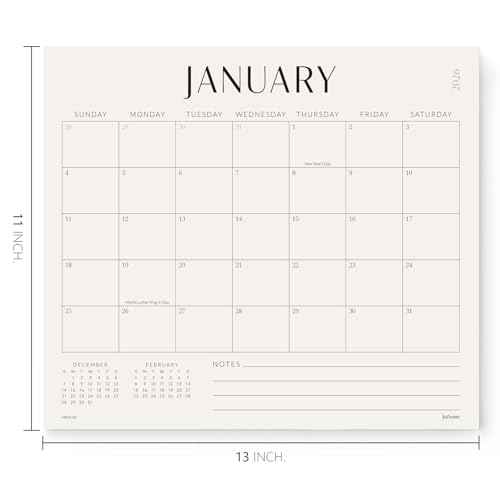 Jotsome Magnetic Calendar for Refrigerator 2025-2026, Monthly Fridge Calendar From Now to December 2026 13x11 inch, Easy Planning