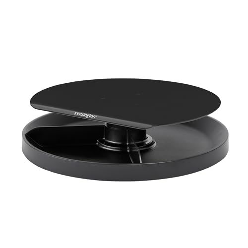 Kensington Smart Fit Spin2 Monitor Stand - Black (K52787WW), 3.1" x 12.6" x 12.6"