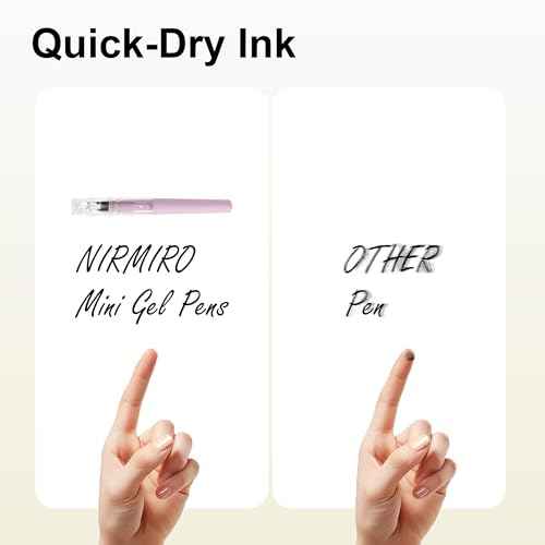 Mini Gel Pens, 10 Pcs 0.5mm Black Ink Pocket Pen, 4.16 Inch Short Small Pen Bulk, Smooth Writing, Quick Dry, Cute Pens for Pocket Journaling Notebook Notepad, Office School Supplies