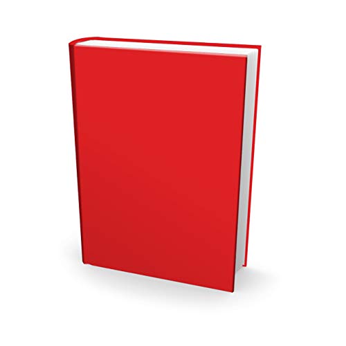 EUCATUS BEST Red Reusable Book Covers 8x10 Textbook Jackets for Back to School