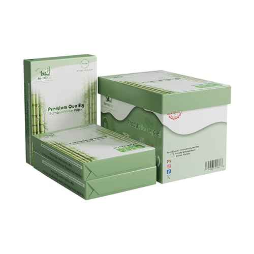 BAM POS Bamboo Printer Paper - 8 1/2¡± x 11¡±- 20LB Multipurpose White Paper - Made from Bamboo Fiber, Renewable Resources, Zero Trees Used - 3 reams (1500 Sheets)