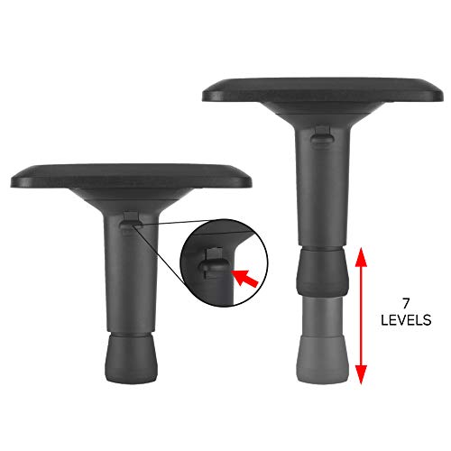Kei Project 4D Replacement Adjustable Armrests Pair for Gaming Chairs – Fits Most DXRacer Secret Lab