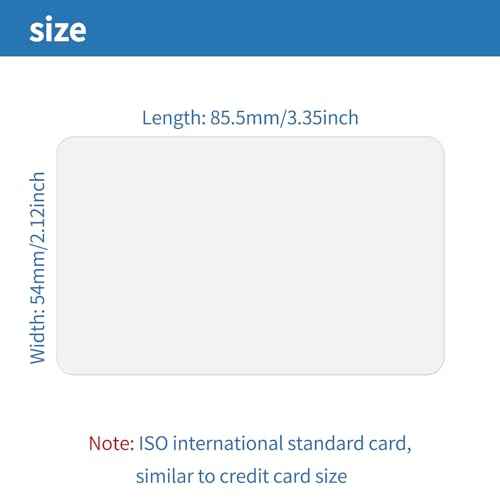 500 Pack - Premium Blank PVC Cards for ID Badge Printers - Premium Quality White CR80 30 Mil (CR8030) by KLMNDUO - Compatible with Most Photo ID Badge Printers(White)