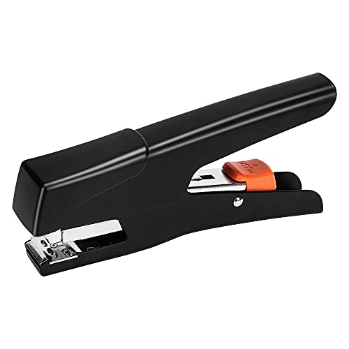 Heavy Duty Handheld Stapler for 25 Sheets - Effortless Plier Stapler, Black