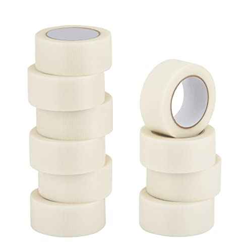 Lichamp 10 Rolls Clear Duct Tapes Heavy Duty, Waterproof No Residue Clear Duct Tape for Packaging Taping Sealing Repairing Tying, Thick & Wide Tape for DIY or Commercial Use, 2 inches x 25 Yards