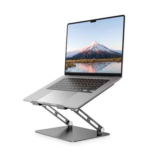 Adjustable Laptop Stand Ergonomic Computer Riser Aluminum Laptop Stand for Desk Portable Notebook Stand Laptop Riser Holder Compatible with 10-17.3¡¯¡¯ Laptops Tablets,Black