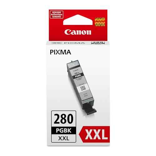 Canon PGI-280XXL Genuine Pigment Black Ink Tank, Compatible with TR8520, TS9120,TS8120, TS6120, TS9521C/a, TS9520/a, TS8220, TS6220, TS8320, TS6320, TS702/a, and TR8620/a Series Printers