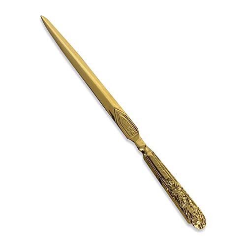 Thorness Embossed Brass Letter Opener