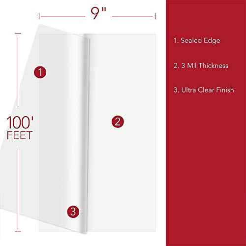 GBC Select-A-Size Thermal Lamination Film, 3 Mil x 100' Laminating Roll for 9" & 12" Pouch Laminators, Customized Sheet Size, Glossy Finish, Trimmer Included (39069)