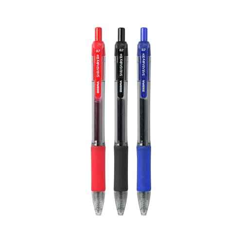 Zebra Pen Sarasa Dry X20 Retractable Gel Pens, 0.7mm Medium Point, Blue Ink with Rapid Dry Ink Technology, Ideal for Office Supplies and School Supplies, 36-Pack (46236)