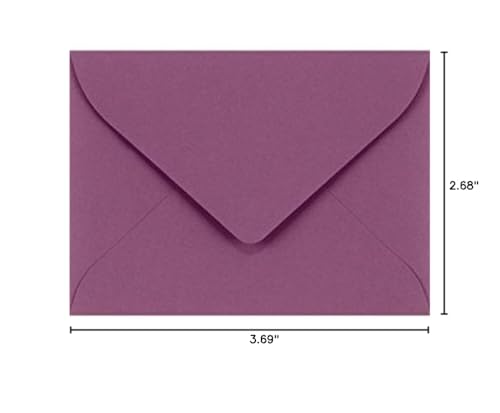 LUXPaper Mini Envelopes #17 Vintage Plum 80lb 500 Pack - Small Gift & Card Holders