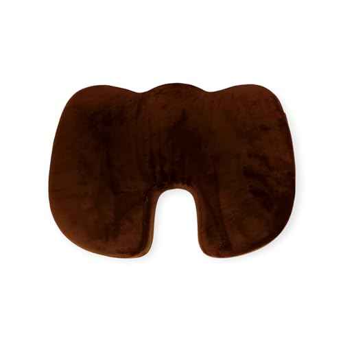 Cooling Coccyx Orthopedic Memory Foam Car or Seat Pillow Cushion, Black