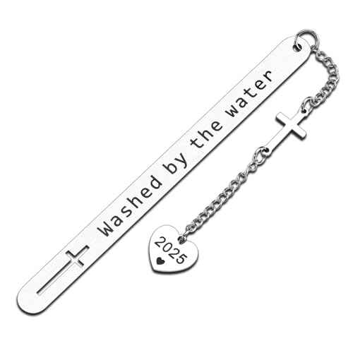 Baptism Gifts for Girls Boys 2025 Christian Confirmation Bookmark Gifts for Teens First Communion Christening Gifts for Goddaughter Godson Godchild Baby Girl Adult Baptism Gifts for Teen Religious