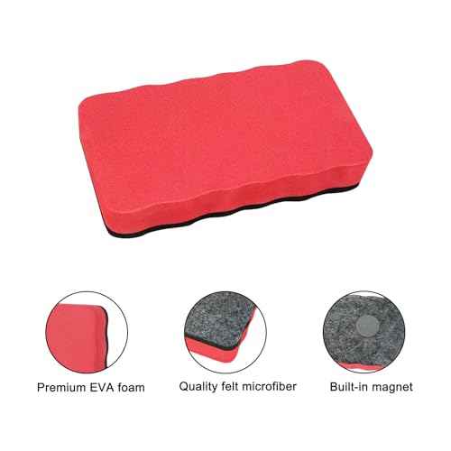 Magnetic Dry Erase Erasers, 8 Pack Whiteboard Erasers, Dry Erase Board Eraser, White Board Eraser Cleaner, 8 Colors, Office Classroom Home Supplies