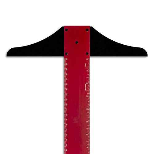 Alumicolor 2174-4 36-inch Professional Aluminum T-Square for Art Framing & Drafting, Red