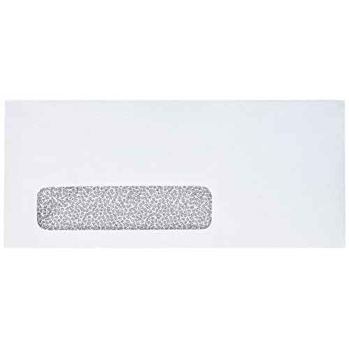 LUXPaper #9 Business Window Envelopes | Commercial Flap | Security Tint | 3 7/8" x 8 7/8" | White | 24lb. Text | 500 Qty