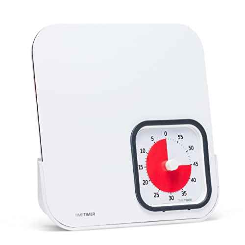 TIME TIMER MOD with Dry Erase Board ? 60-Minute Visual Countdown Timer with Magnetic Whiteboard ? For Notes, Chores, Classroom and Office Reminders, Visual Schedules, for Kids and Adults (Charcoal)