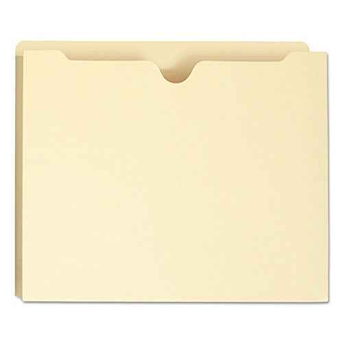 Smead File Jacket, Straight-Cut Tab, 1" Expansion, Letter Size, Manila, 50 per Box (75439)