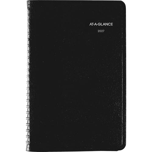 2027 Weekly Appointment Book Planner 5x8 Black DayMinder Julian Dates